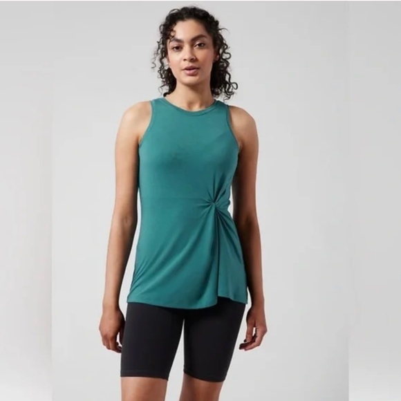 NWT-Athleta Radiate Tank, Teal sz Medium - Picture 1 of 4